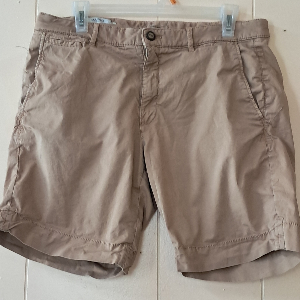 Mango Men's Tan Casual Shorts Size 34